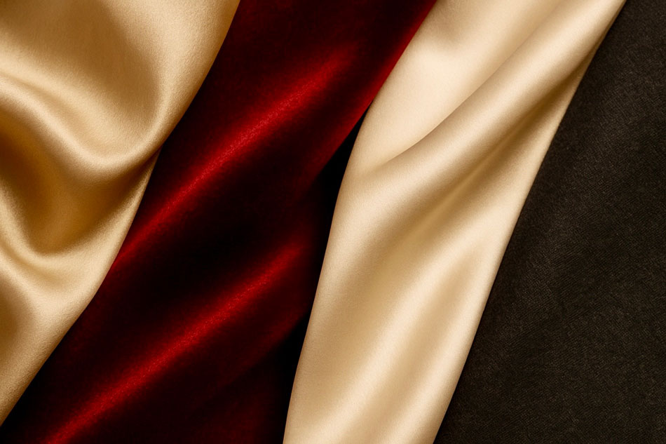 différentes couleurs de tissus