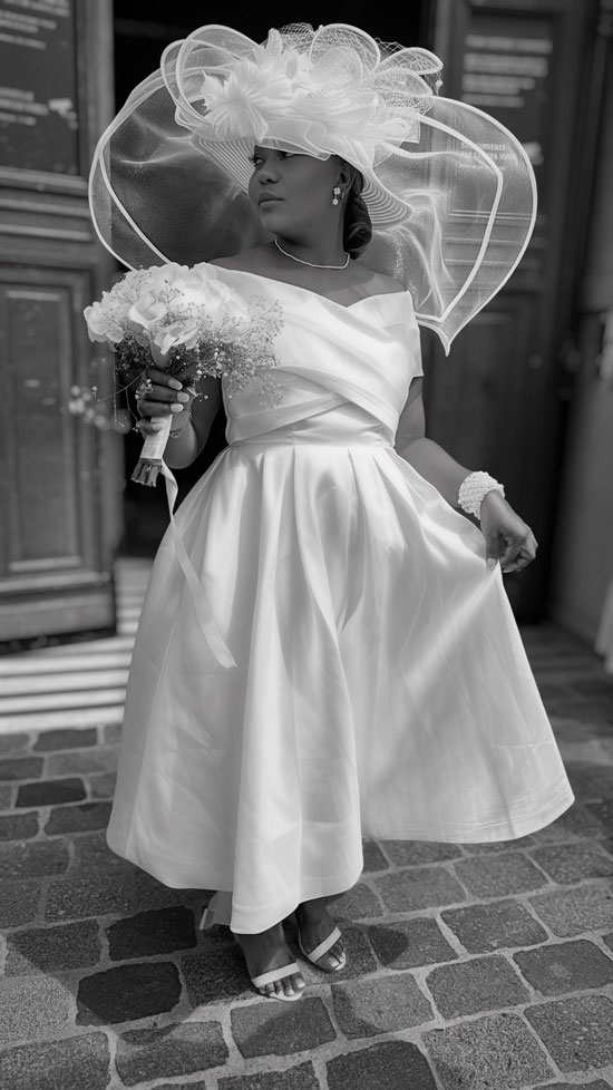 tenue réalisée pour une mariée par d'signature
